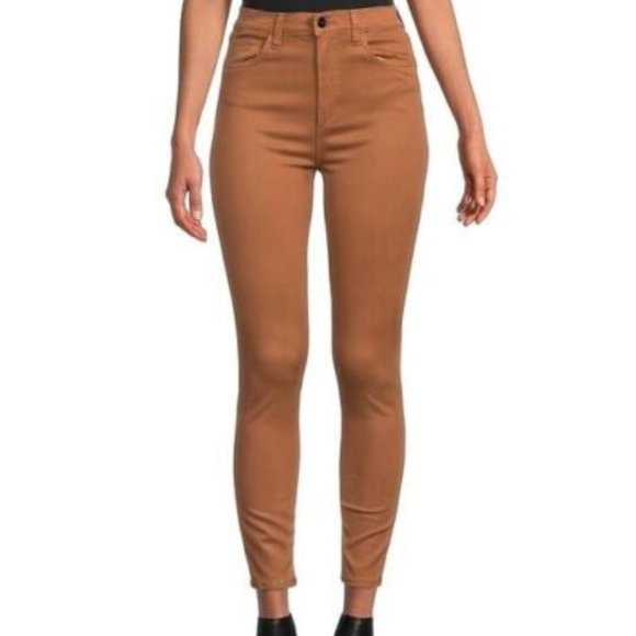 The Charlie High-Rise Stretch Coated Skinny Ankle Maple Jeans - Picture 1 of 7